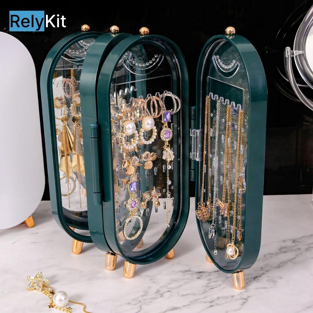 ROYALE  Foldable Jewelry Organizer & Mirror - Maison Minimalist